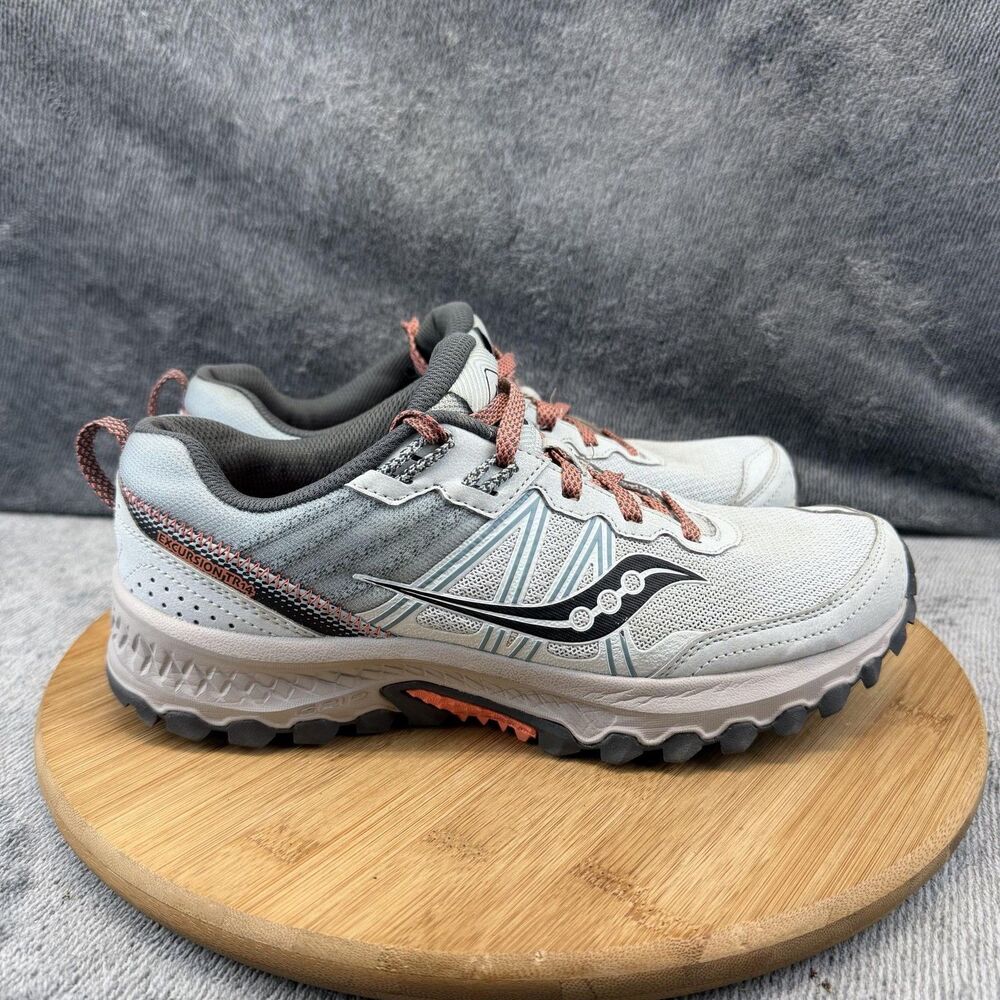 Saucony Excursion TR13 Versafoam Shoes Womens Size 9 Gray Trail Running Sneakers